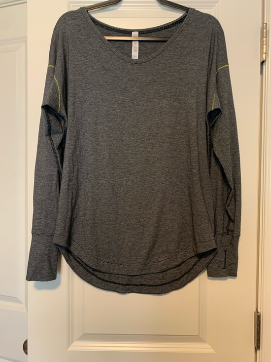 lululemon athletica Tops - lululemon athletica Black & White Striped Long Sleeve Top Sz 8, GUC